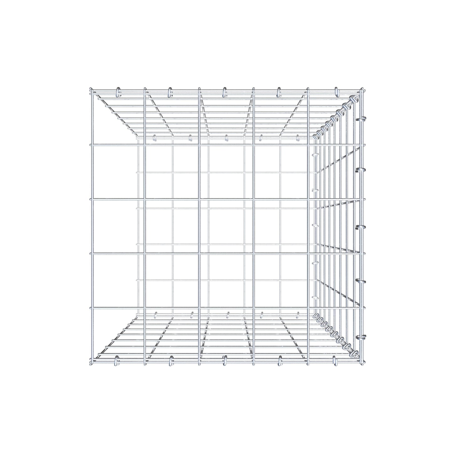 Toegevoegde pool type 2 80 cm x 50 cm x 50 cm (L x H x D), maaswijdte 10 cm x 10 cm, C-ring