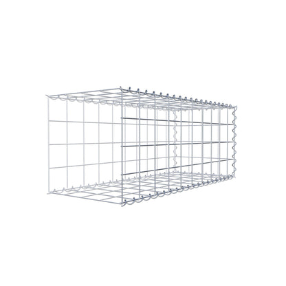 Gabion rapporté type 2 100 cm x 40 cm x 40 cm (L x H x P), mailles 10 cm x 10 cm, spirale