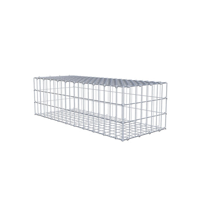 Gabion 100 cm x 30 cm x 40 cm (L x H x P), mailles 5 cm x 10 cm, anneau en C