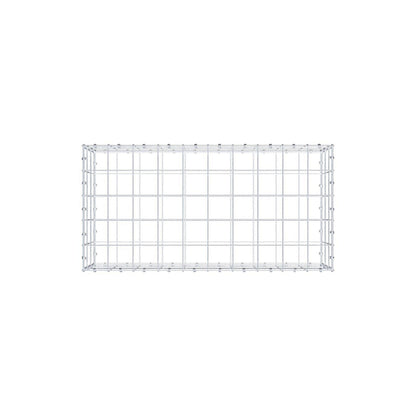 Gabion 100 cm x 30 cm x 50 cm (L x H x P), mailles 10 x 10 cm, anneau en spirale