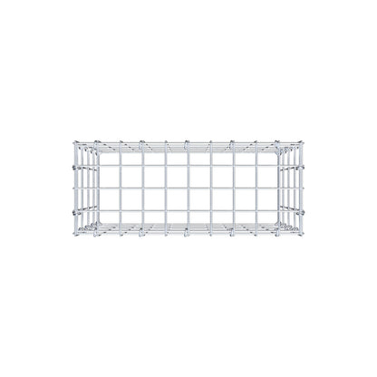 Anbaugabione Typ 3 50 cm x 40 cm x 20 cm (L x H x T), Maschenweite 5 cm x 10 cm, C-Ring