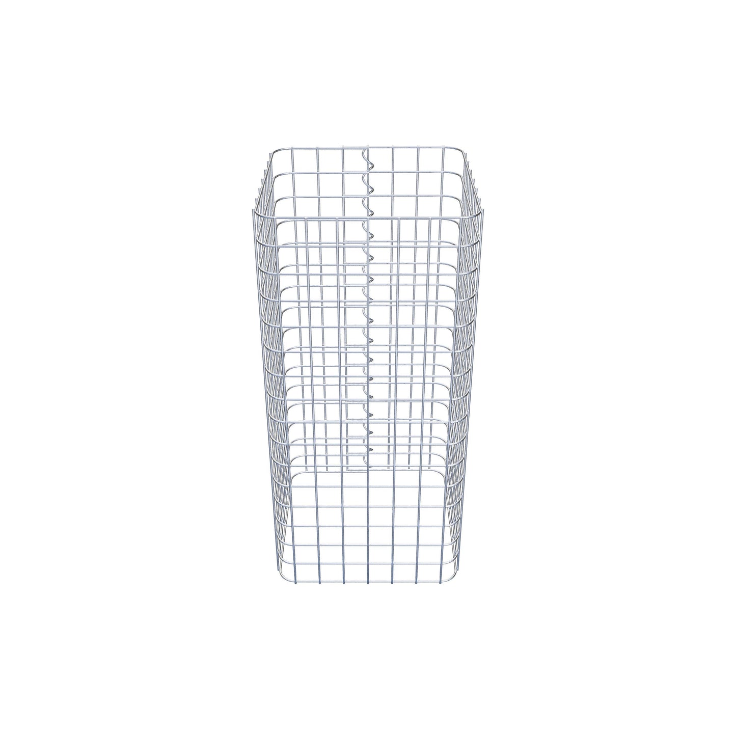 Columna de gaviones, angular 37 cm x 37 cm, 80 cm de altura, MW 5 cm x 5 cm
