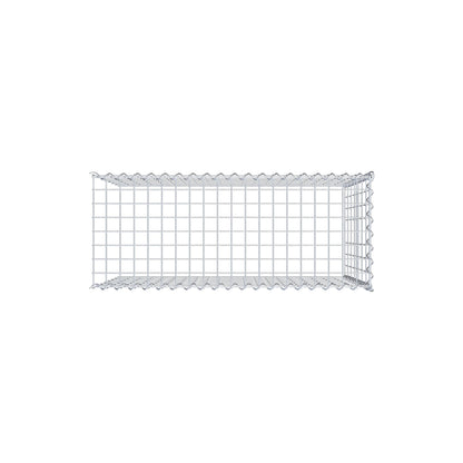 Opvokset gabion type 4 100 cm x 70 cm x 40 cm (L x H x D), maskestørrelse 5 cm x 10 cm, spiral