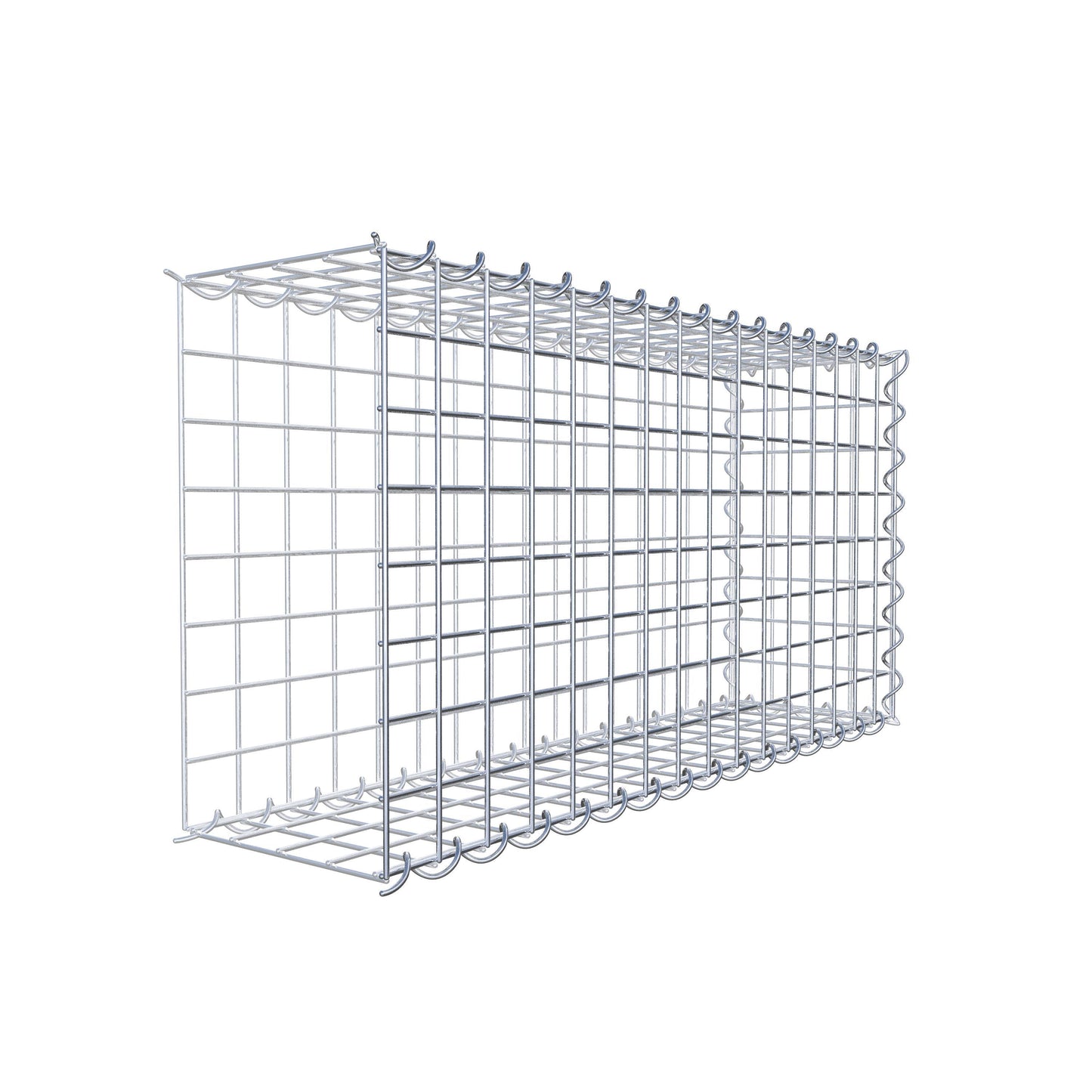 Gavión complementario tipo 2 80 cm x 40 cm x 20 cm (L x A x P), malla 5 cm x 5 cm, espiral