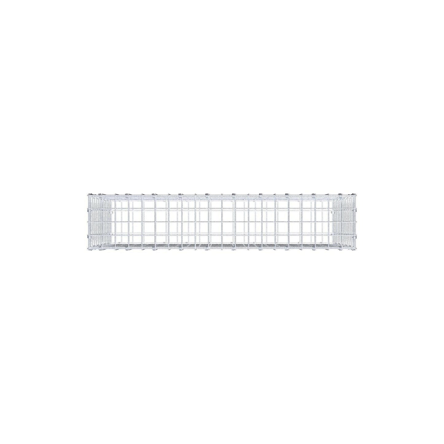 Gabbione 100 cm x 60 cm x 20 cm (L x H x P), maglia 5 x 5 cm, anello a spirale
