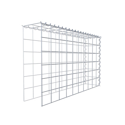 Gabion rapporté type 4 100 cm x 60 cm x 20 cm (L x H x P), mailles 10 cm x 10 cm, spirale