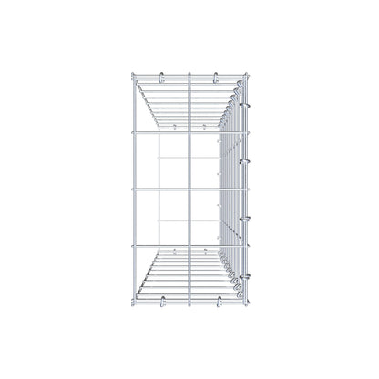 Anbaugabione Typ 2 100 cm x 20 cm x 40 cm (L x H x T), Maschenweite 10 cm x 10 cm, C-Ring