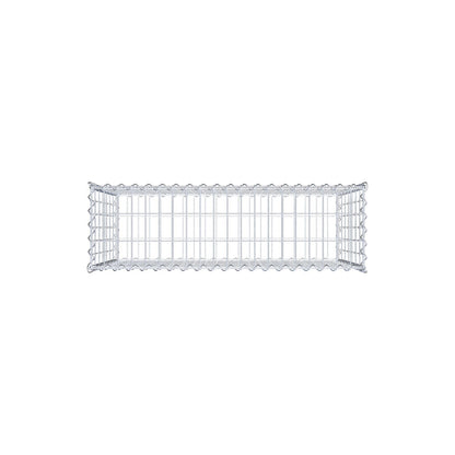 Gabione 100 cm x 70 cm x 30 cm (L x H x T), Maschenweite 5 cm x 10 cm, Spirale