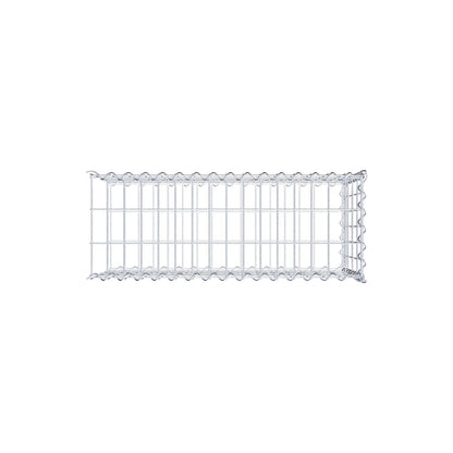 Gabion rapporté type 2 80 cm x 40 cm x 30 cm (L x H x P), mailles 5 cm x 10 cm, spirale