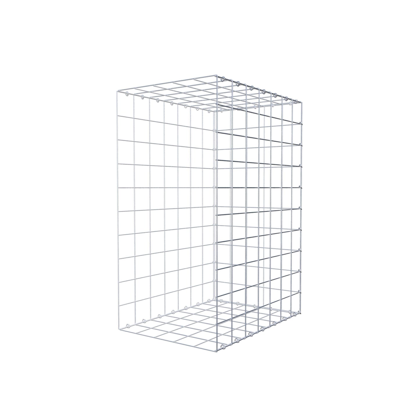 Type 2 oplegkorf 100 cm x 70 cm x 50 cm (L x H x D), maaswijdte 10 cm x 10 cm, C-ring