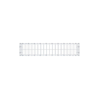 Gabione 100 cm x 20 cm x 20 cm (L x H x T), Maschenweite 5 x 10 cm, Spiralring