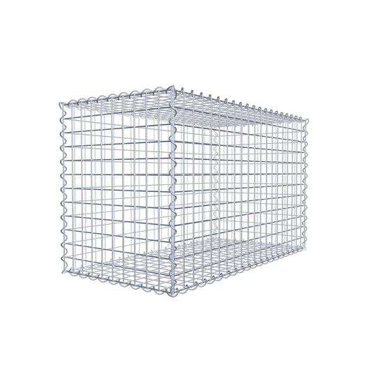 Gabbione 100 cm x 60 cm x 50 cm (L x H x P), maglia 5 cm x 5 cm, spirale