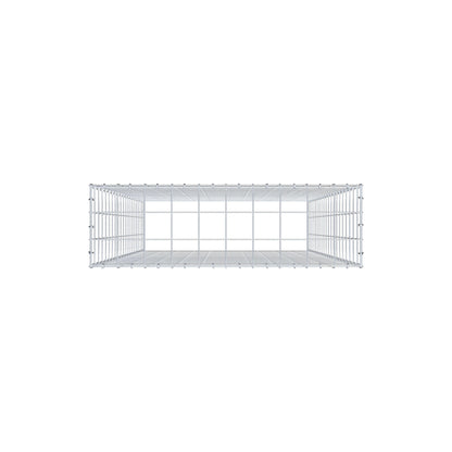 Anbaugabione Typ 3 200 cm x 100 cm x 30 cm (L x H x T), Maschenweite 10 cm x 10 cm, C-Ring
