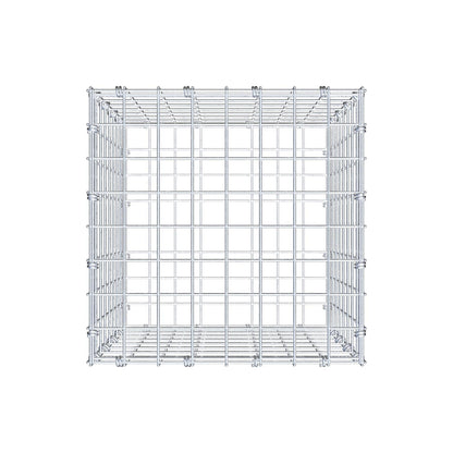 Schanskorf 40 cm x 40 cm x 40 cm (L x H x D), maaswijdte 5 x 5 cm, spiraalring