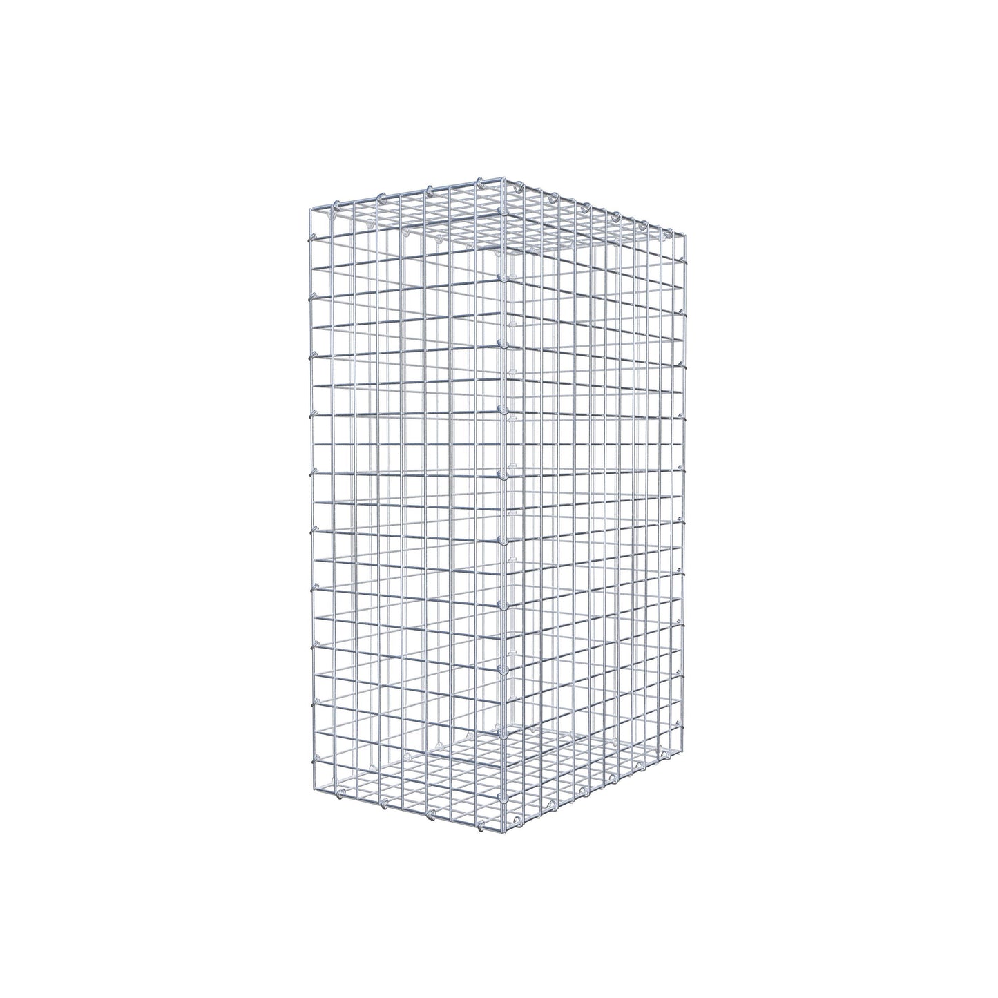 Gabbione 100 cm x 60 cm x 40 cm (L x H x P), maglia 5 cm x 5 cm, anello a C