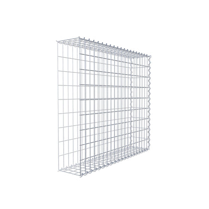 Gabion rapporté type 2 100 cm x 90 cm x 20 cm (L x H x P), mailles 5 cm x 10 cm, spirale