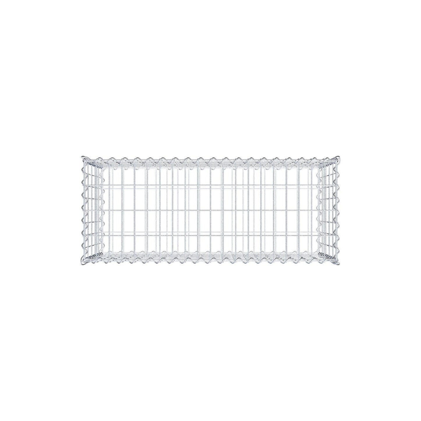 Gavión 100 cm x 50 cm x 40 cm (L x A x P), luz de malla 5 cm x 10 cm, en espiral