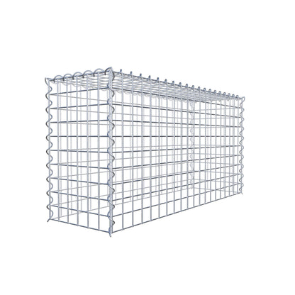 Opvokset gabion type 3 100 cm x 50 cm x 30 cm (L x H x D), maskestørrelse 5 cm x 5 cm, spiral