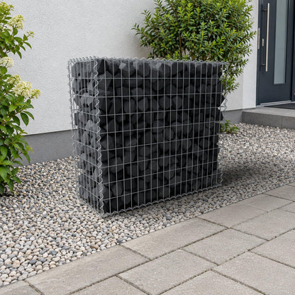 Gabion 100 cm x 90 cm x 40 cm (L x H x D), maskstorlek 5 cm x 10 cm, spiral
