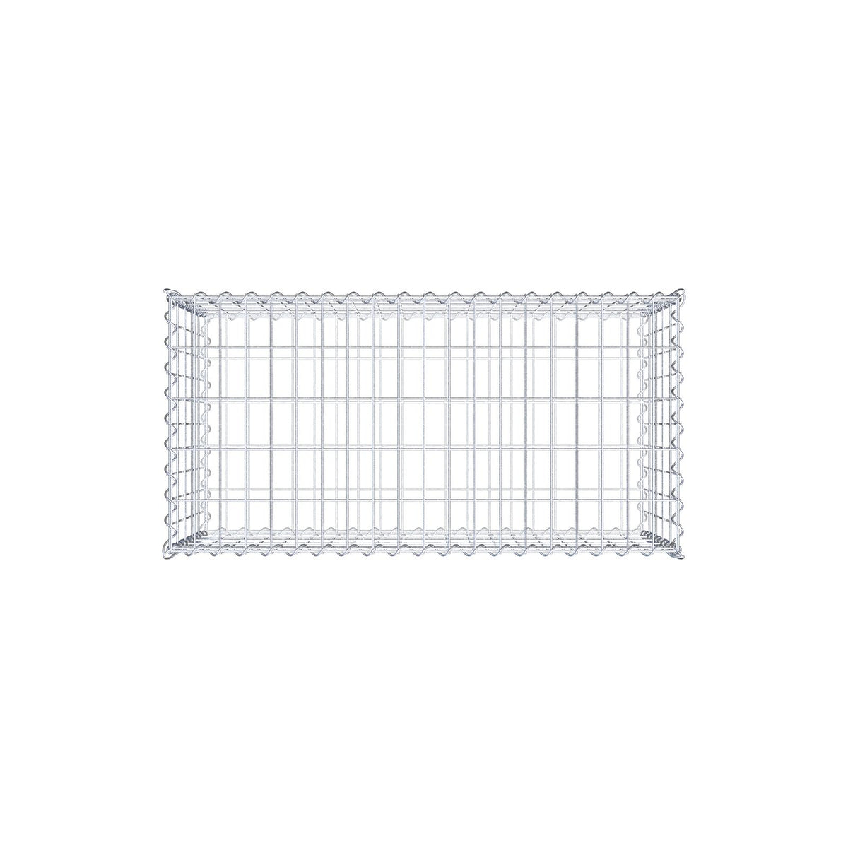 Gabbione 100 cm x 50 cm x 50 cm (L x H x P), maglia 5 cm x 10 cm, spirale