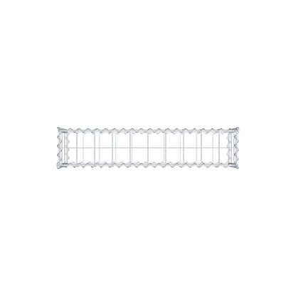 Gabbione 100 cm x 30 cm x 20 cm (L x H x P), maglia 10 cm x 10 cm, spirale