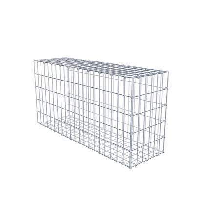 Anbaugabione Typ 2 100 cm x 50 cm x 30 cm, Maschenweite 5 cm x 10 cm, C-Ring