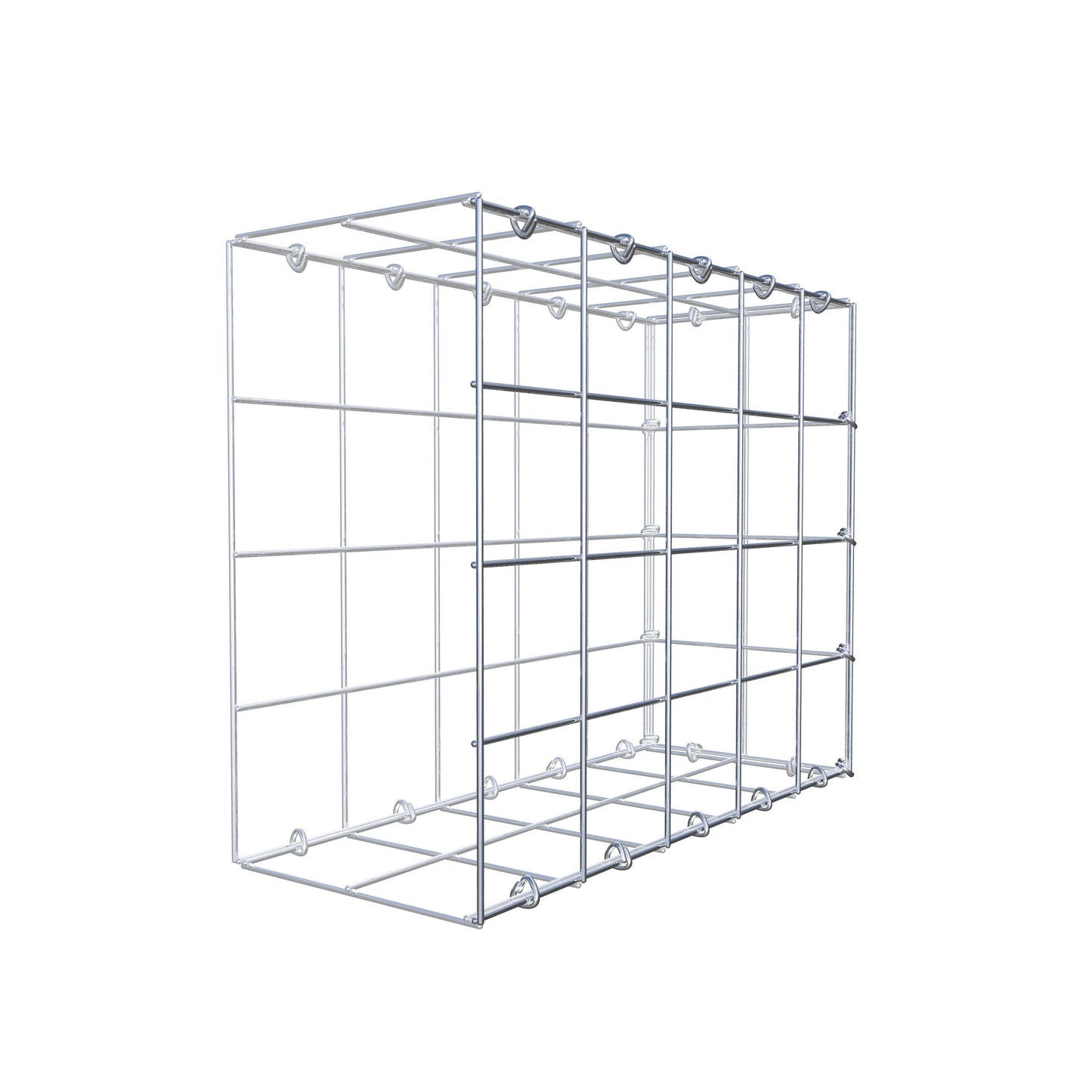 Gabbione aggiuntivo di tipo 2 50 cm x 40 cm x 20 cm (L x H x P), maglia 10 cm x 10 cm, anello a C