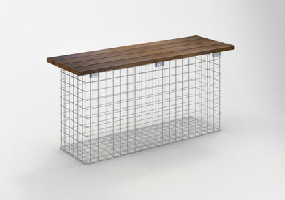 Panchina da giardino 102 x 50 x 32 cm CUMARU MW 5 x 5 cm, zincato a caldo
