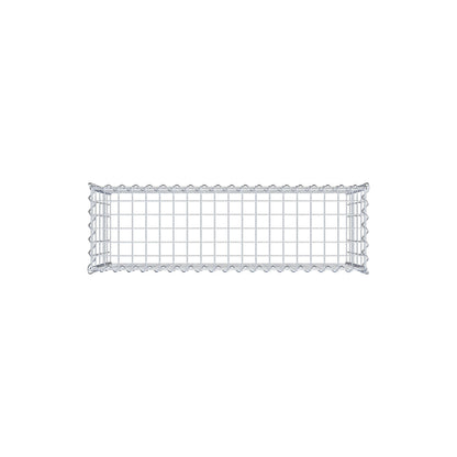 Grown-on gabion type 3 100 cm x 50 cm x 30 cm (L x H x D), mesh size 5 cm x 10 cm, spiral