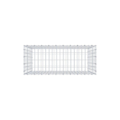 Gabione 100 cm x 90 cm x 40 cm (L x H x T), Maschenweite 5 x 10 cm, Spiralring