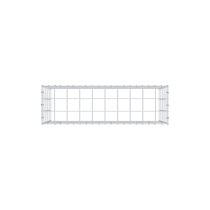 Monteret gabion type 3 100 cm x 50 cm x 30 cm (L x H x D), maskestørrelse 10 cm x 10 cm, C-ring