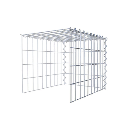 Gabion rapporté type 4 50 cm x 40 cm x 40 cm (L x H x P), mailles 5 cm x 10 cm, spirale
