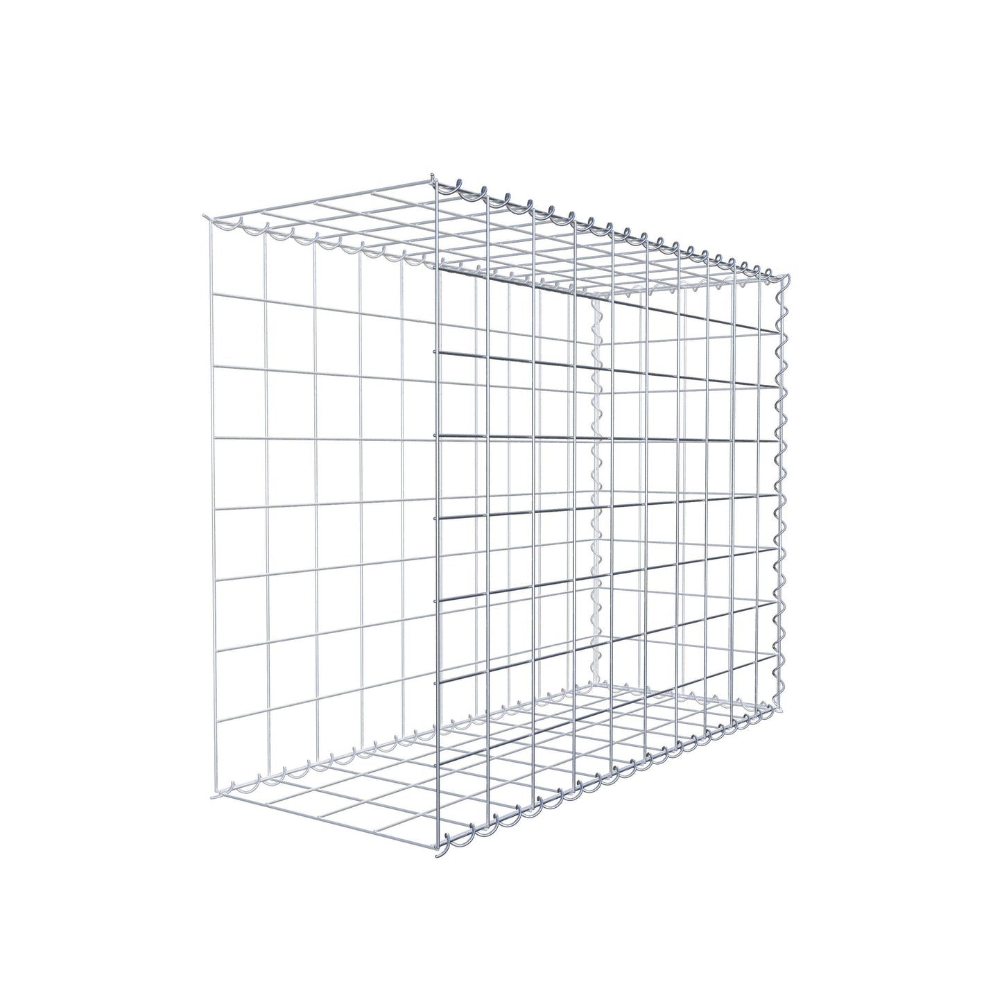 Extra gabion typ 2 100 cm x 80 cm x 40 cm (L x H x D), maskstorlek 10 cm x 10 cm, spiral
