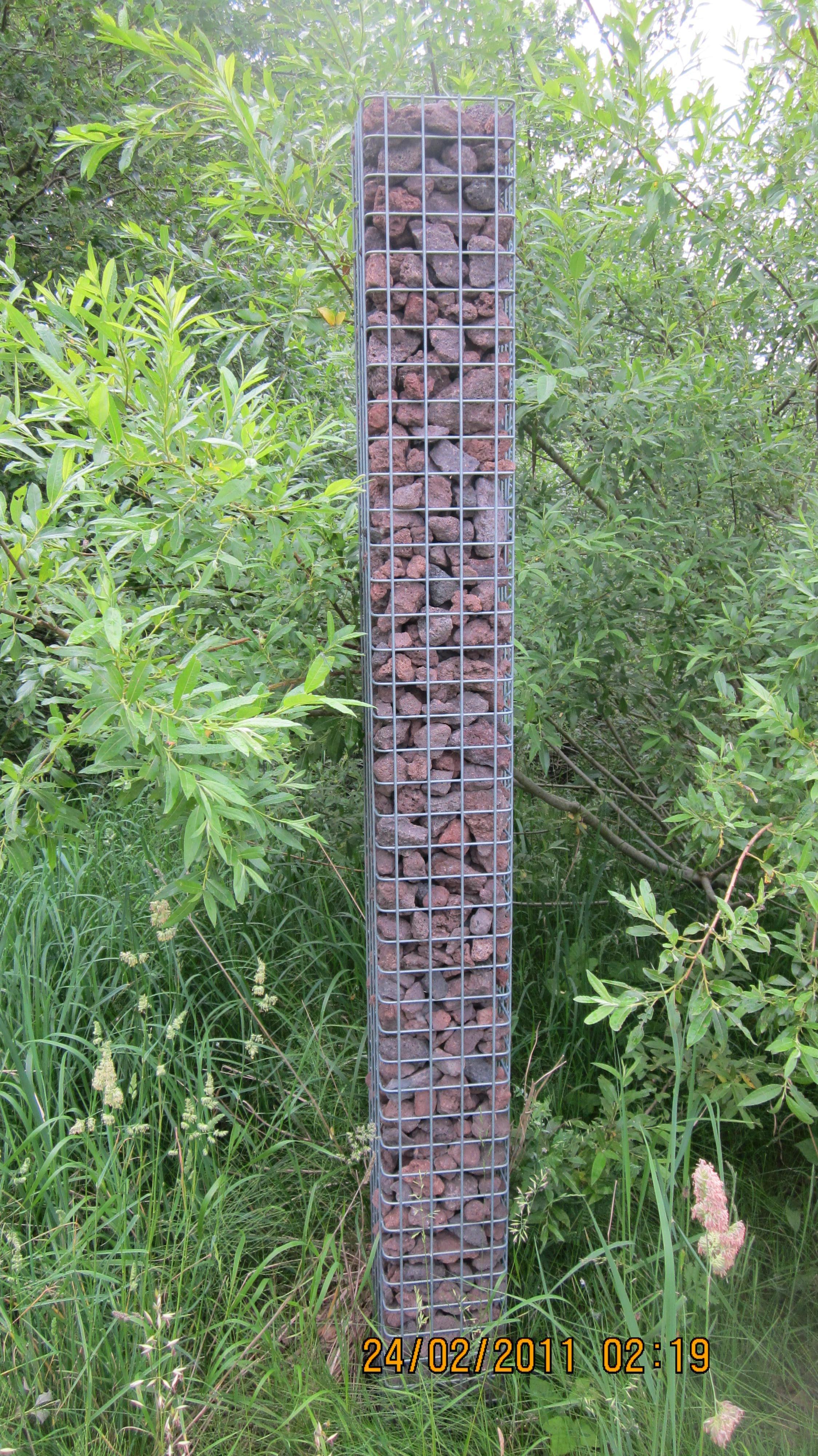 Gabion column 37 x 37 cm MW 5 x 5 cm square