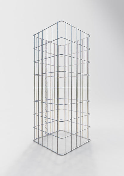 Gabionsøjle firkantet 32 ​​cm x 32 cm, 80 cm højde, MW 5 cm x 10 cm