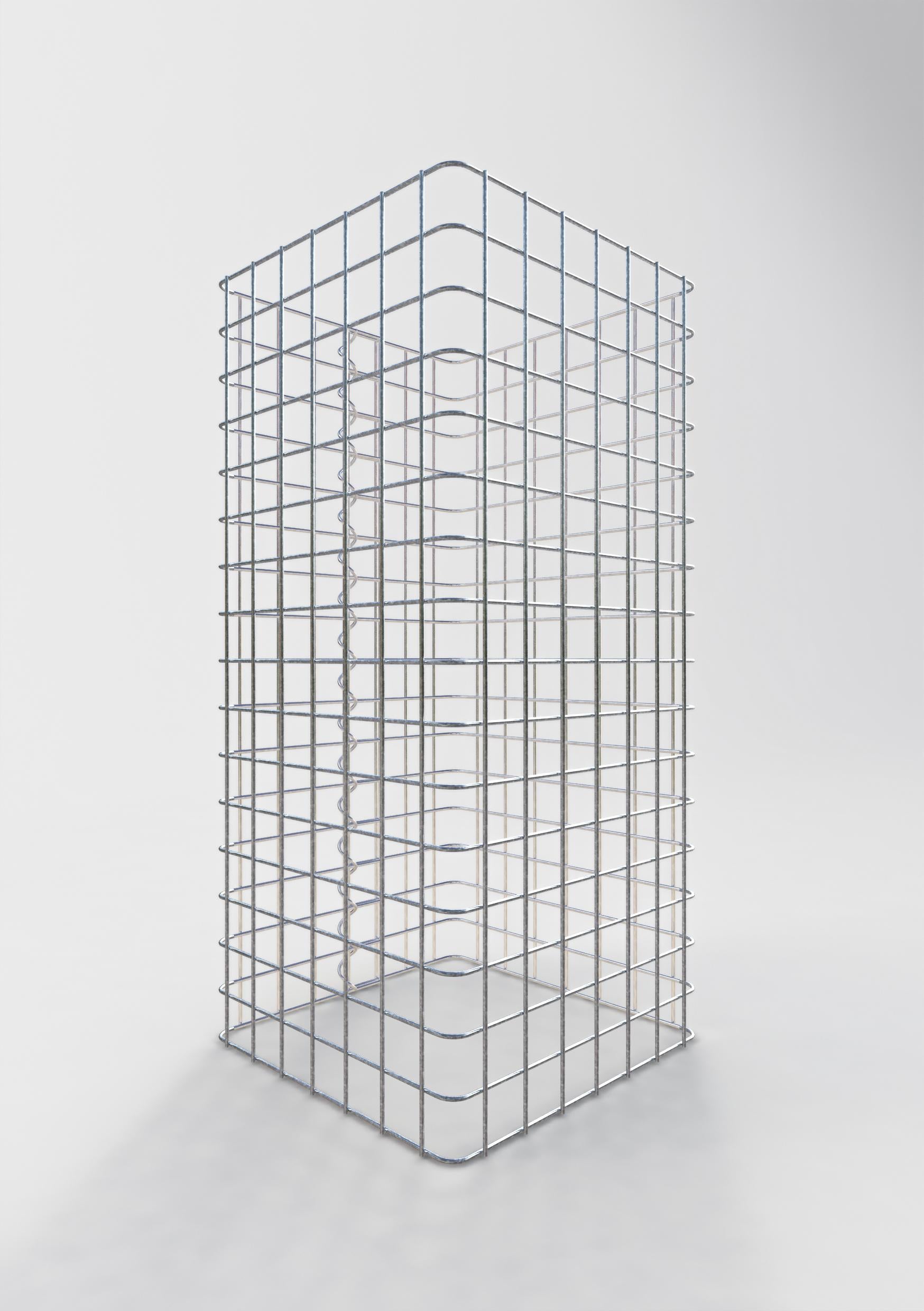 Gabion column square 37 cm x 37 cm, 80 cm height, MW 5 cm x 5 cm