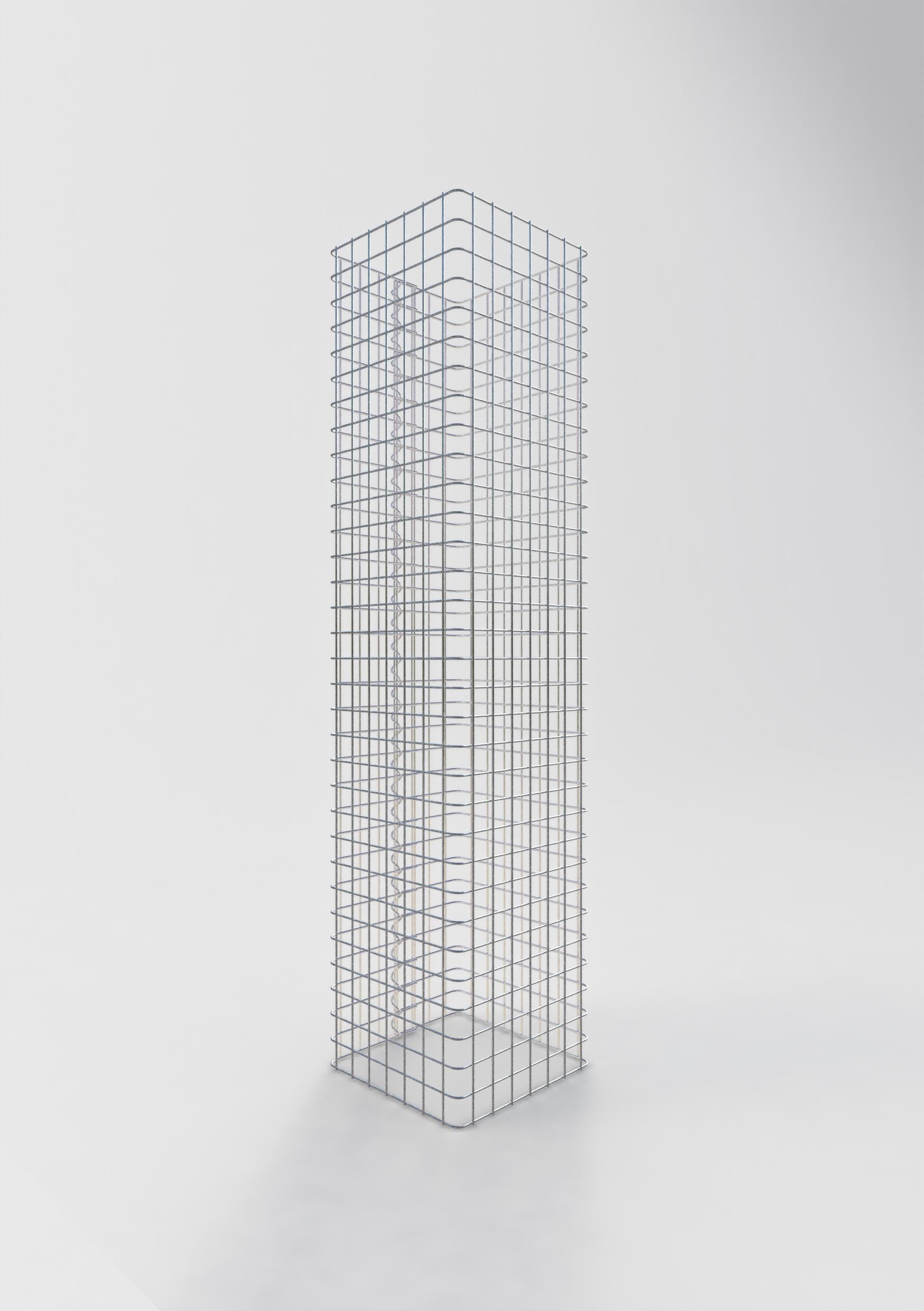 Gabion column square 37 cm x 37 cm, 160 cm height, MW 5 cm x 5 cm