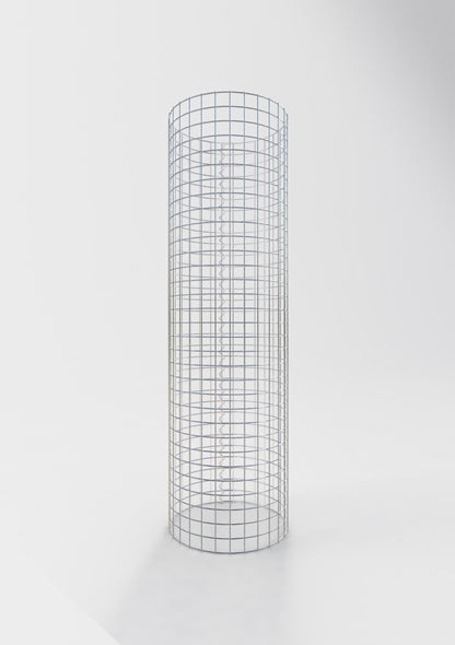 Colonne de gabion ronde 42 cm de diamètre, 160 cm de hauteur, maille 5 cm x 5 cm